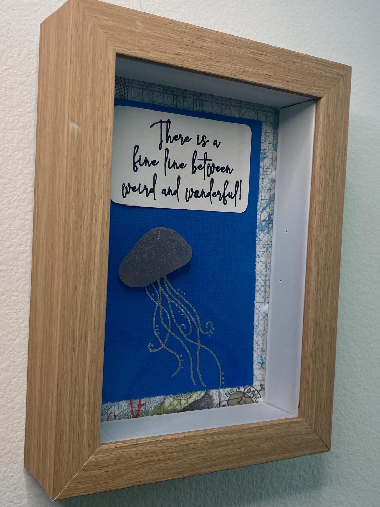 Weird and wonderful sea glass jellyfish art