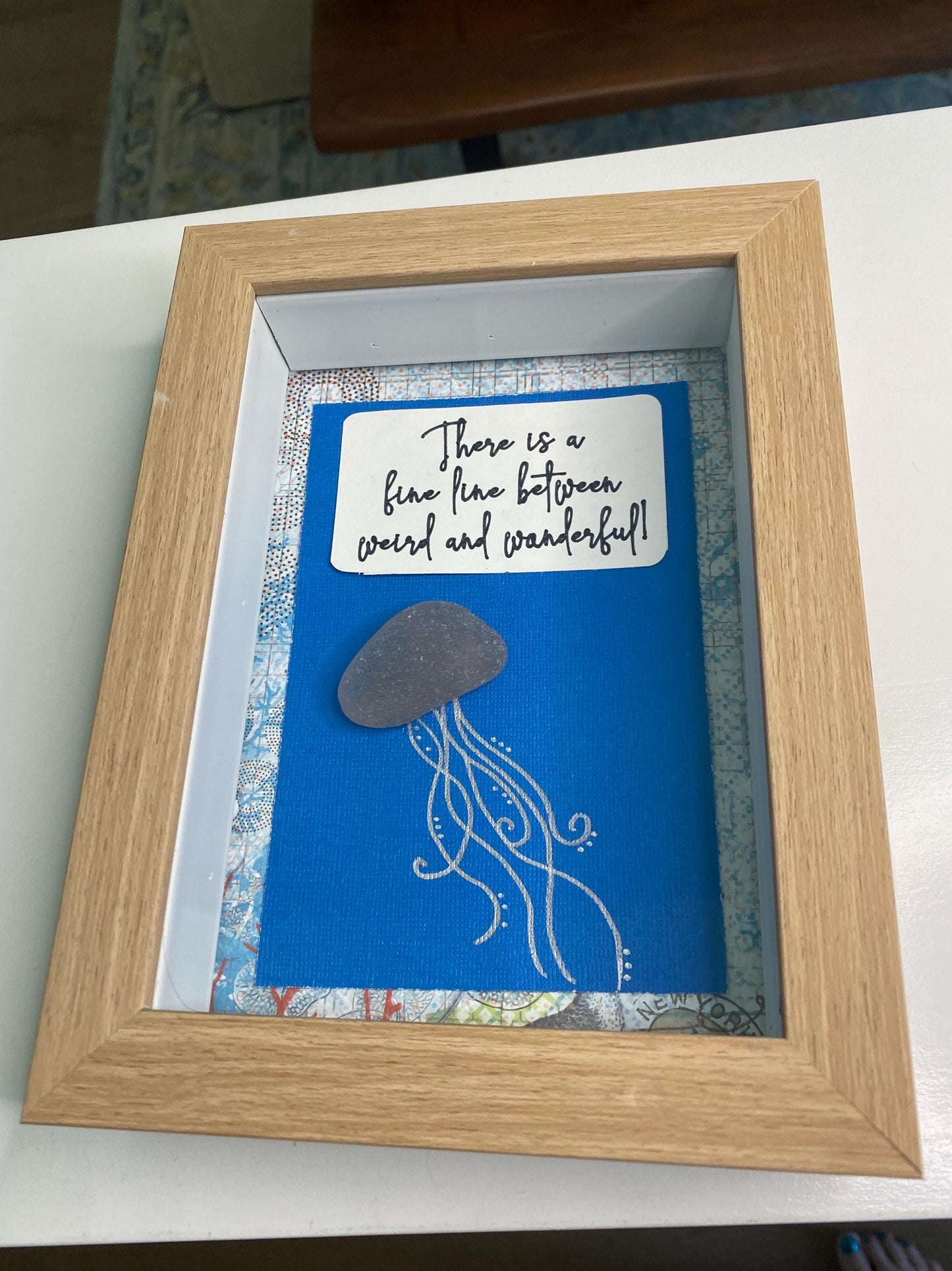 Weird and wonderful sea glass jellyfish art