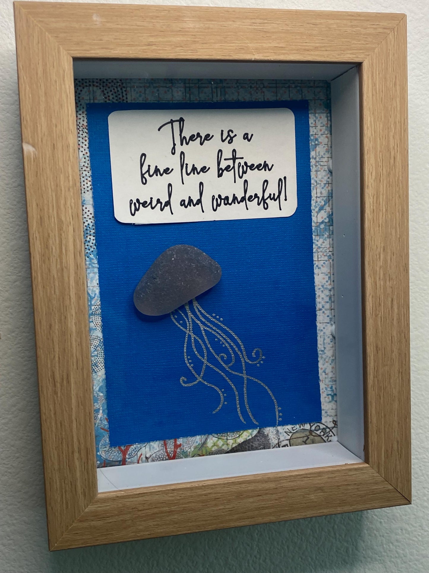 Weird and wonderful sea glass jellyfish art