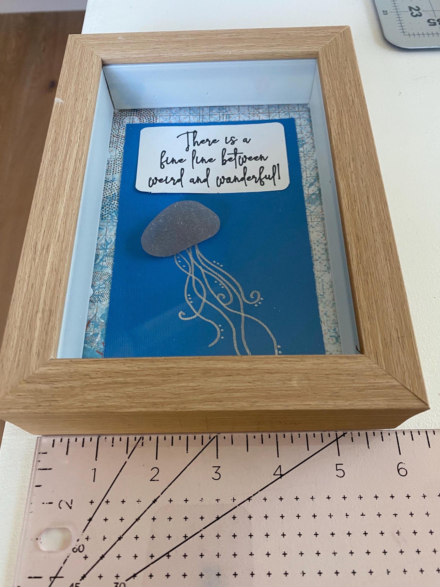 Weird and wonderful sea glass jellyfish art